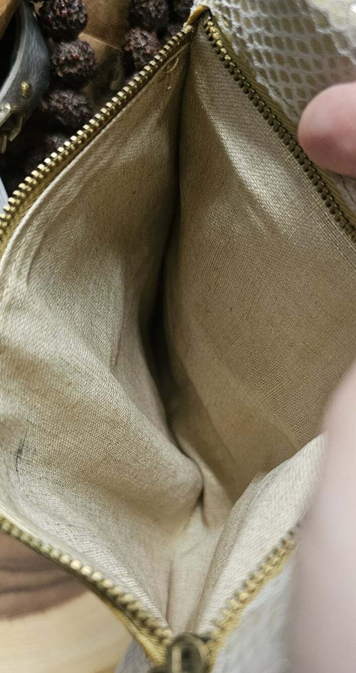 Hobo International Lauren Snake Print Pastel Rainbow Wallet Leather Clutch - Picture 7 of 11